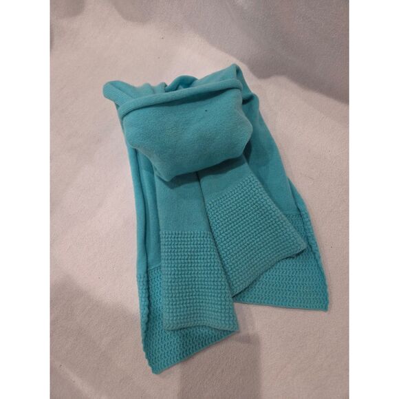 Jones New York Accessories - Jones New York 100% Cashmere Scarf Teal Turquoise Blue OS